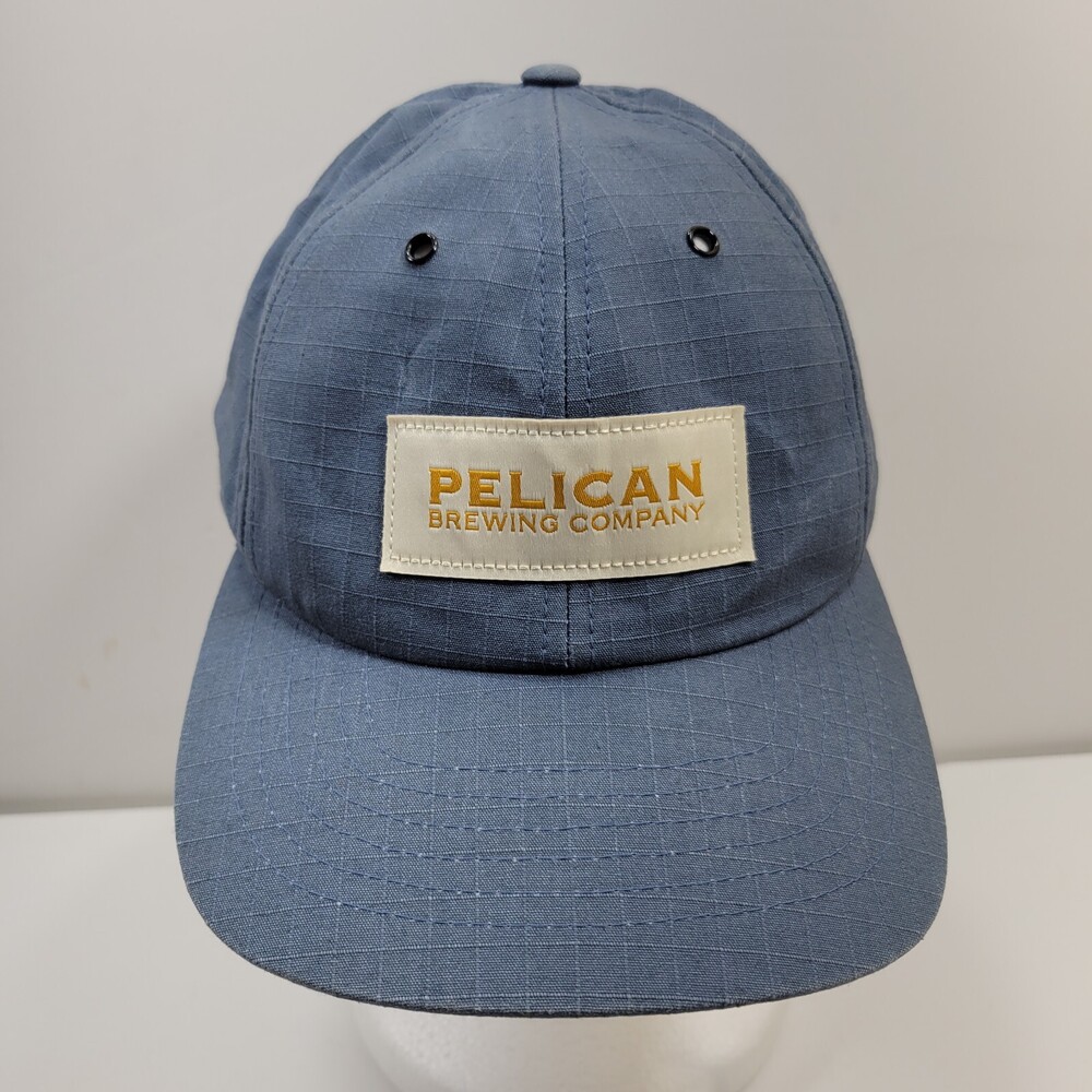 Richardson Baseball Hat Men's OS Blue Plaid Strapback Pelican Brewing Company